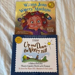 2 books - Wilma Jean the Worry Machine +